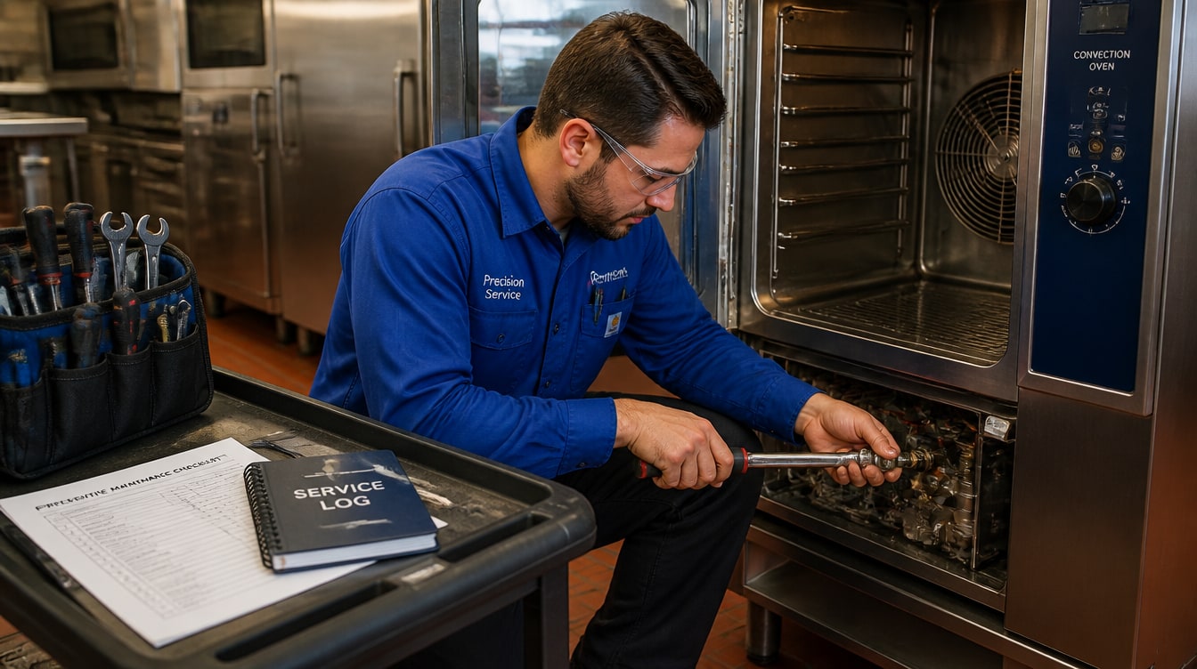 Service technicians using Kibi Scada for remote diagnostics and maintenance of large-scale kitchen equipment