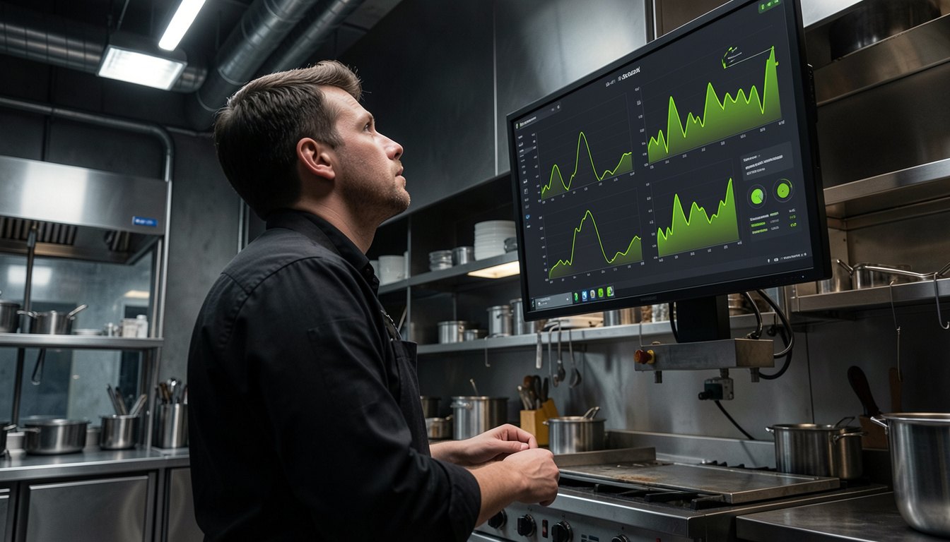 Kitchen management keeps track of a busy commercial kitchen