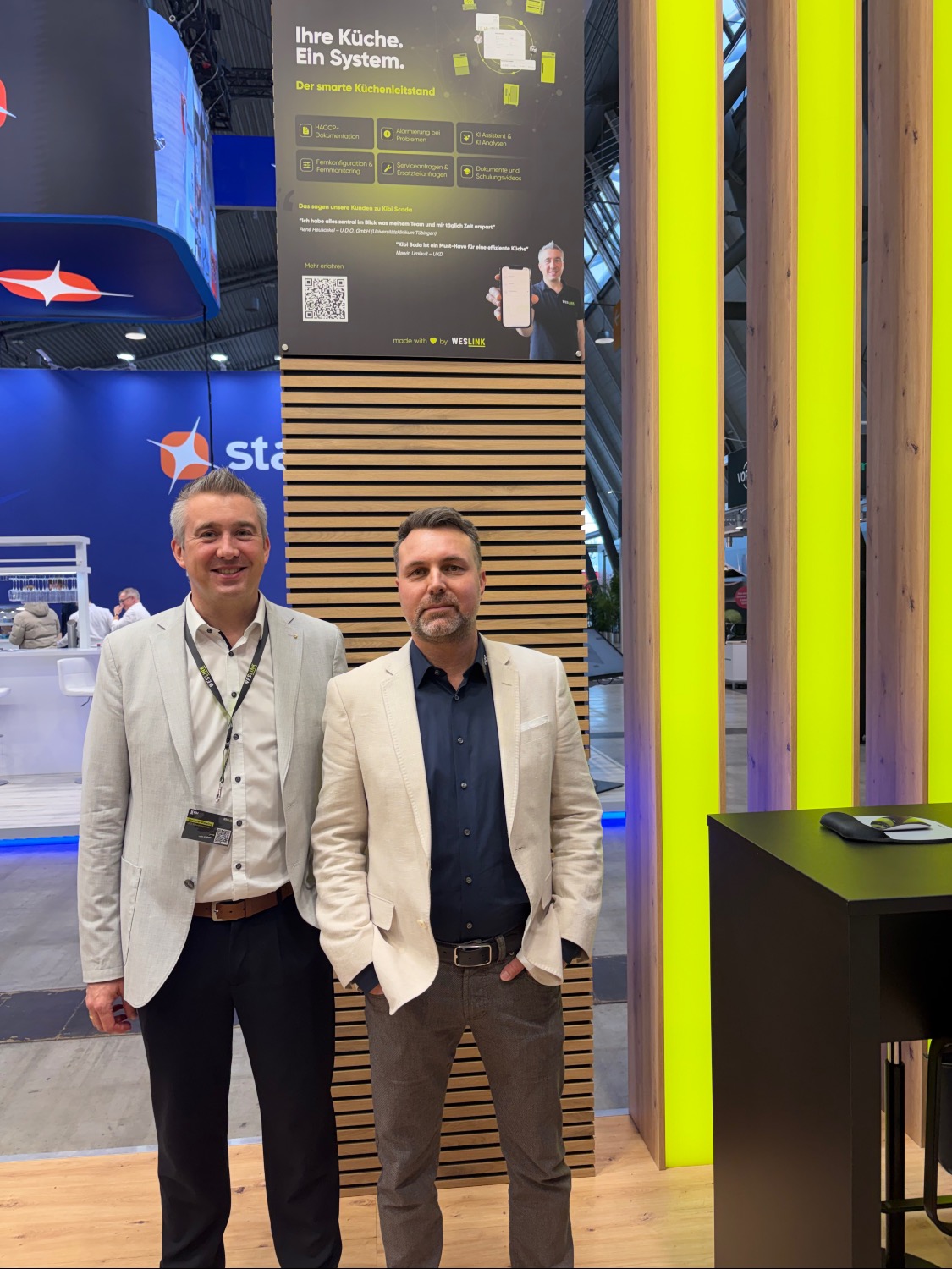 René Heuschkel und Christofer am Kibi-Scada-Messestand