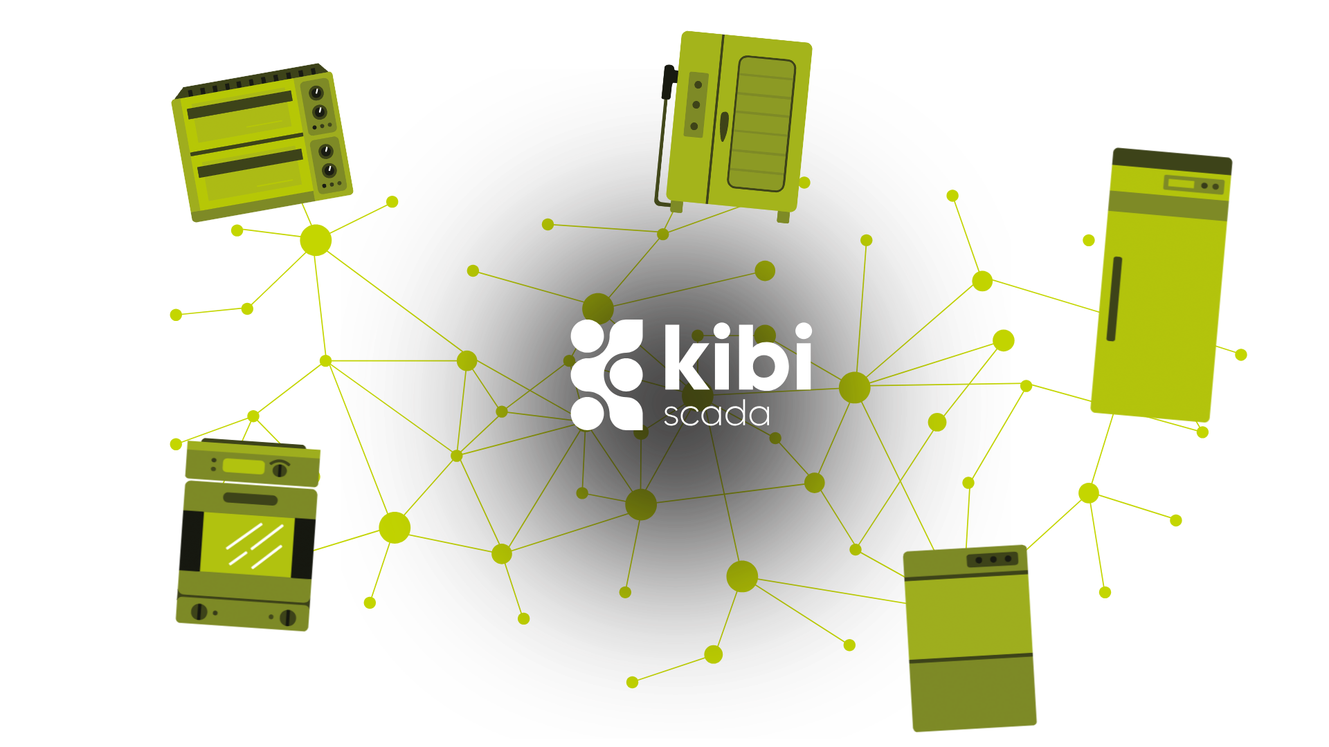 Kibi Scada connects sensors, gateways, and the cloud into a central device network.